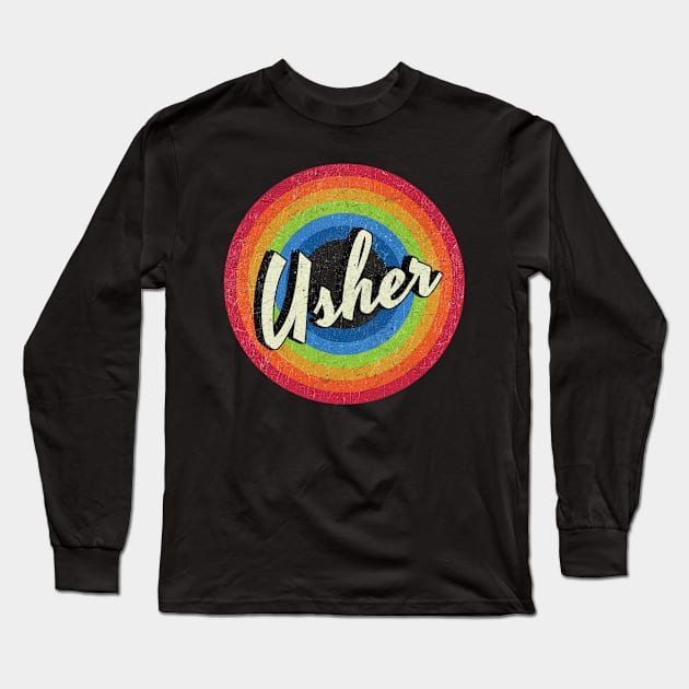 Vintage Style - Usher Long Sleeve T-Shirt by henryshifter